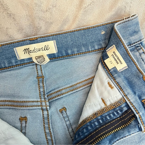 Madewell Roadtripper Stovepipe Light wash Jeans - Size 24 - Picture 5 of 6